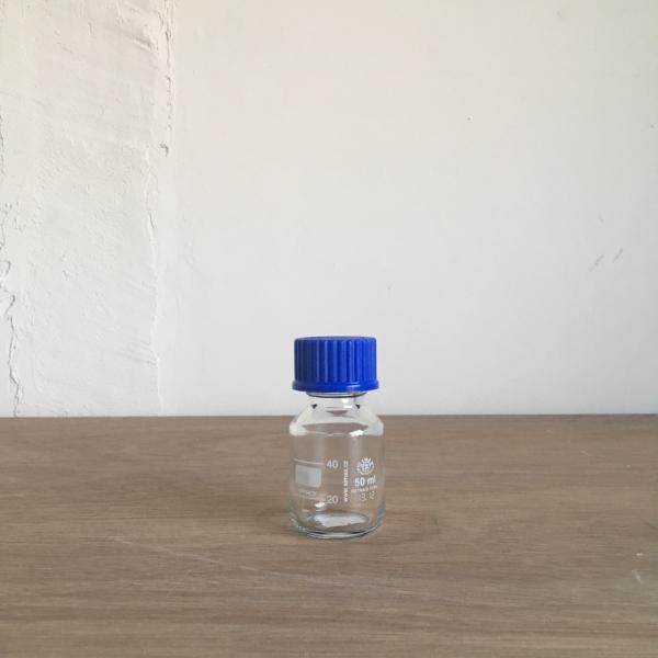 SIMAX ねじ口瓶 50mL / ストレージボトル / メディウム瓶 青キャップ